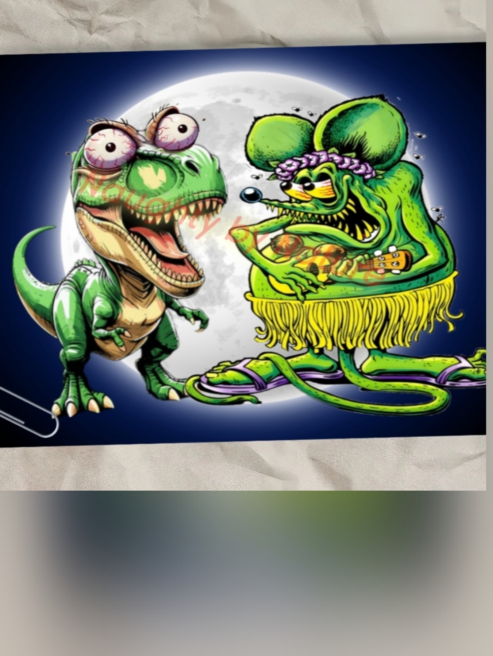 Green Reptile Graphic Pet Art Metal Poster - Green